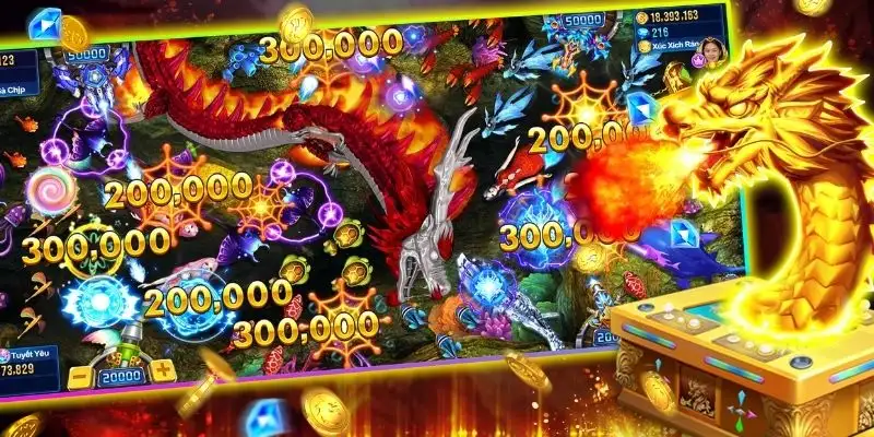 Ocean King thưởng cao khi nổ dây chuyền.